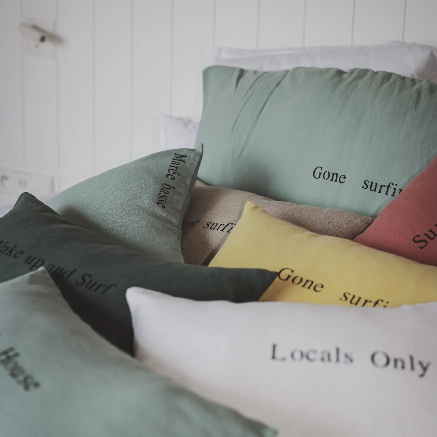 Coussin Lin Small 45×45 Ligne Surf